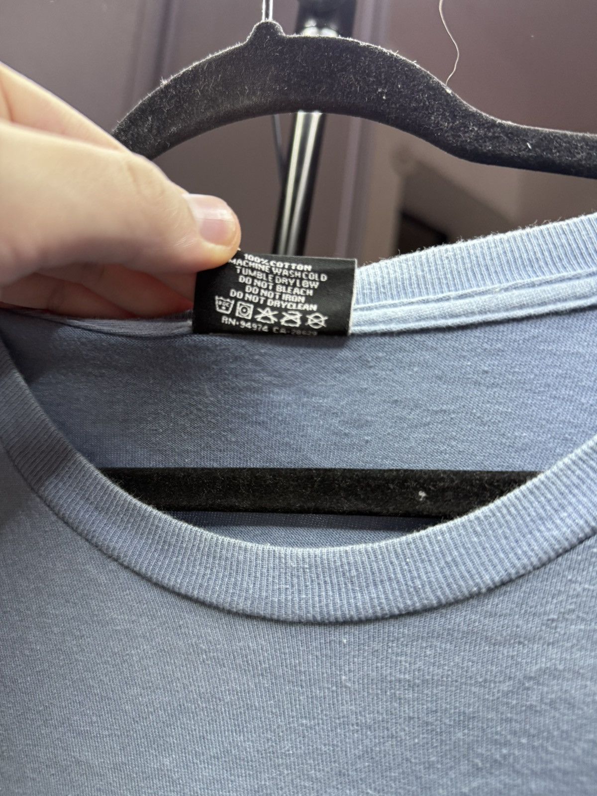 Other Stussy Long Sleeve Logo Tee – Blue Size US L / EU 52-54 / 3 - 7 Thumbnail