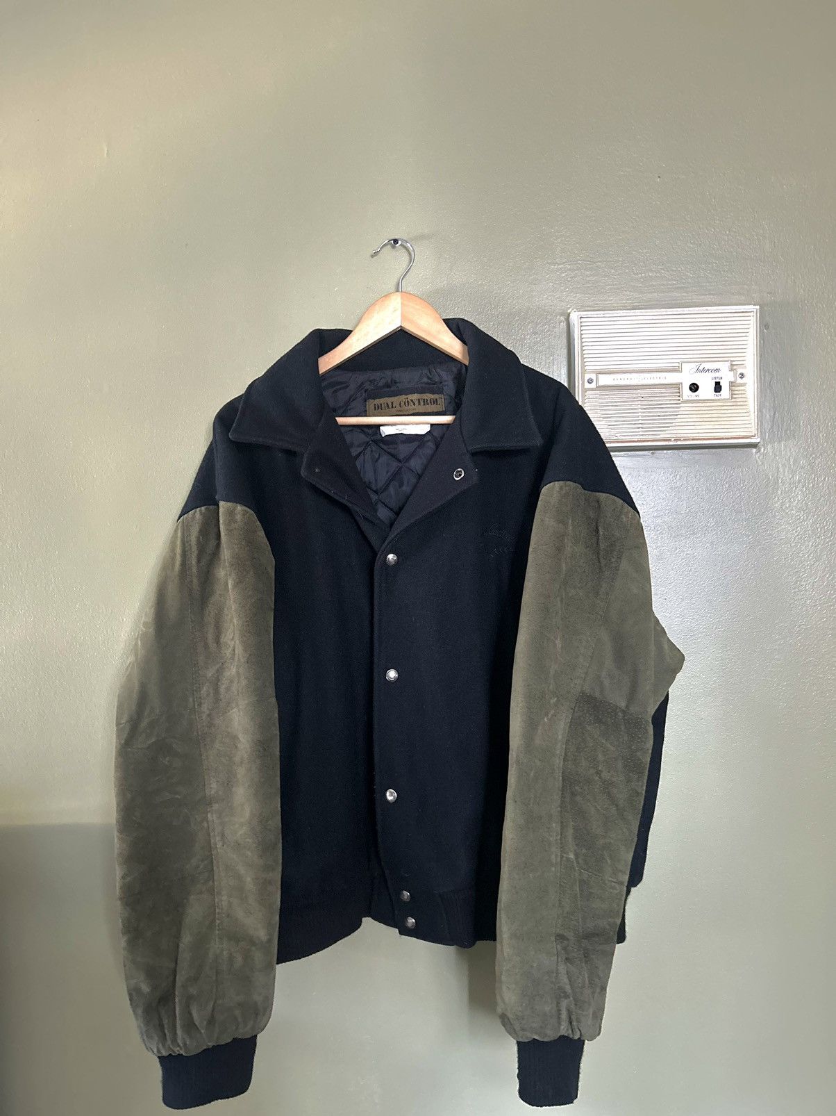 Designer × Vintage Dual Control Varsity Jacket Size US L / EU 52-54 / 3 - 1 Thumbnail