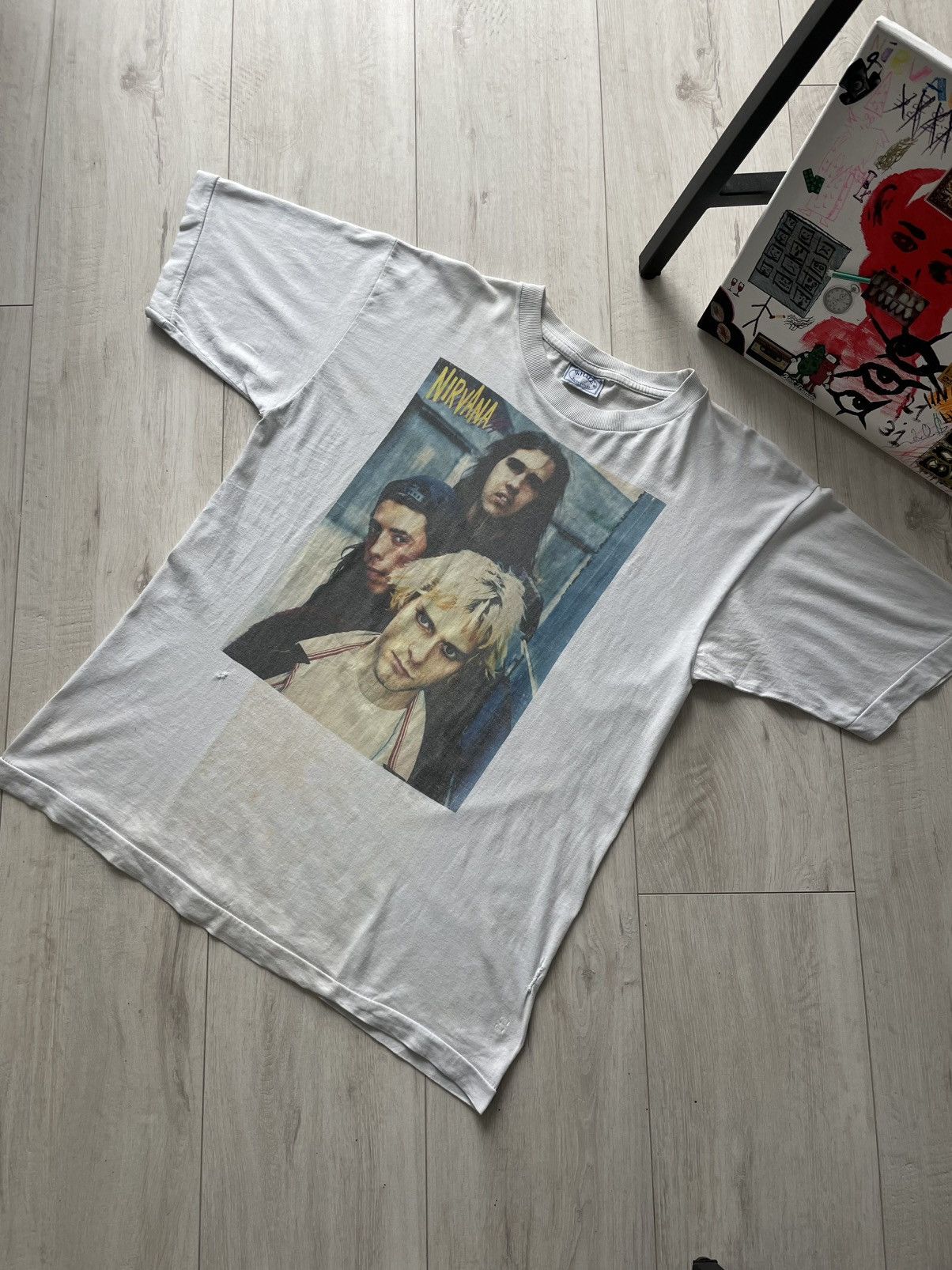 Band Tees 💥VTG💥 Nirvana 90’s Cry In The Dark AOP T-Shirt Kurt Cobain Size US M / EU 48-50 / 2 - 2 Thumbnail