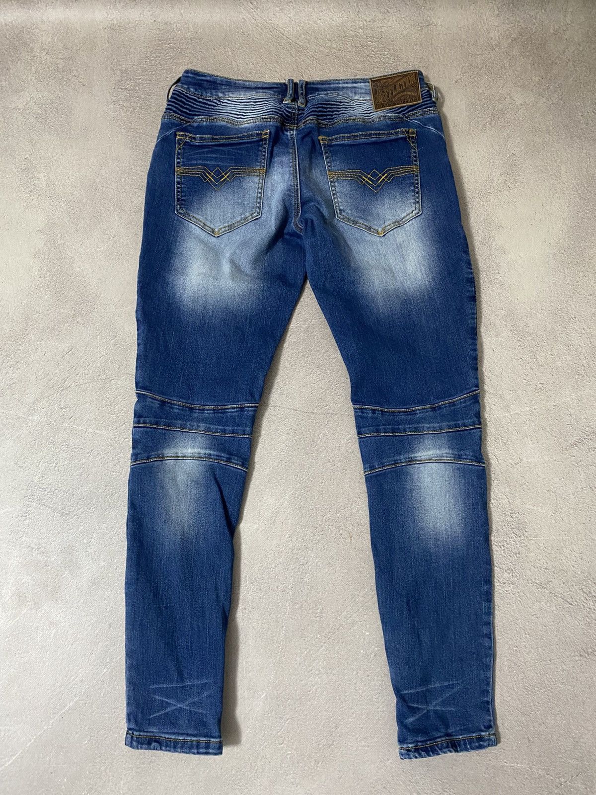 Affliction × Japanese Brand Affliction balmain bike style jeans pants y2k Size 29" - 11 Thumbnail