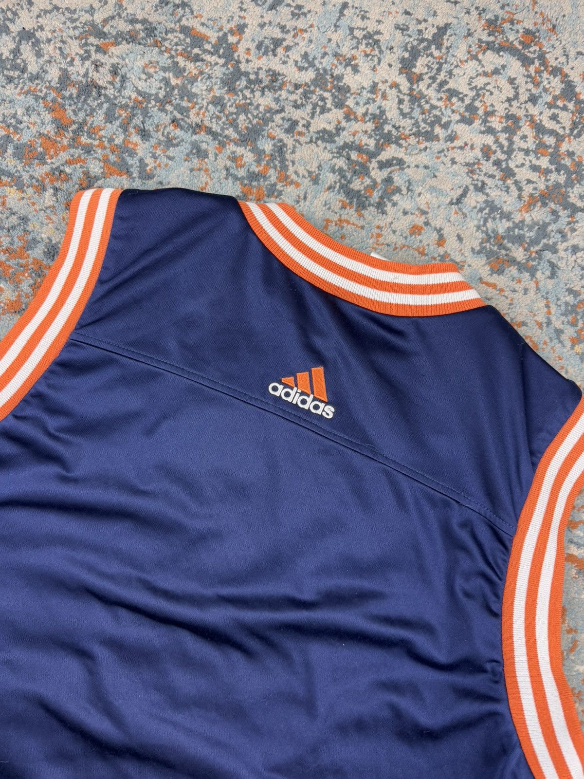 Adidas × Vintage Vintage 90s Adidas crazy sleeveless zip track jacket vest Size US M / EU 48-50 / 2 - 4 Thumbnail
