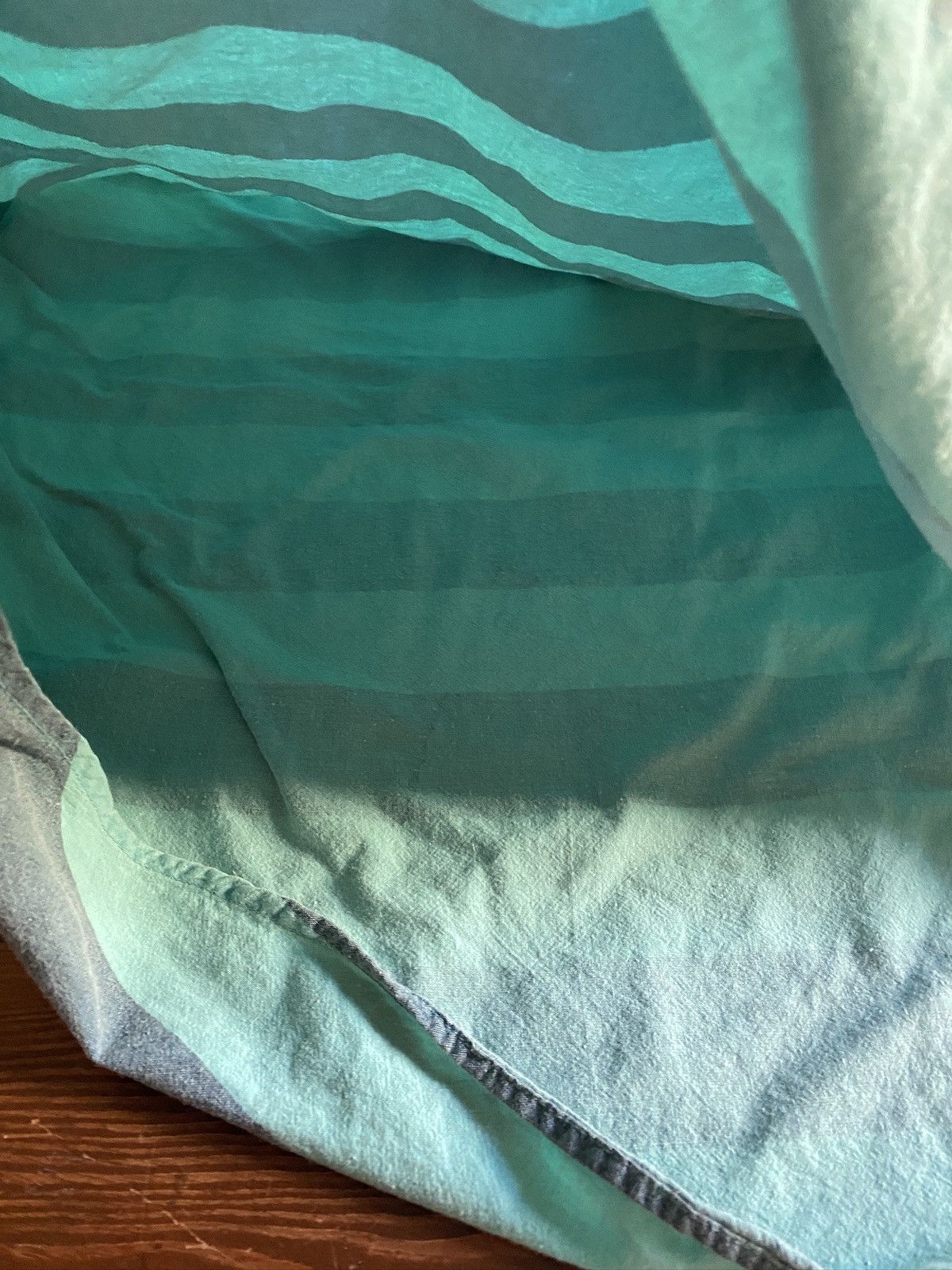 Vintage Vintage 90s Generalities Faded Striped Denim Like Pocket Tee Size US L / EU 52-54 / 3 - 10 Thumbnail