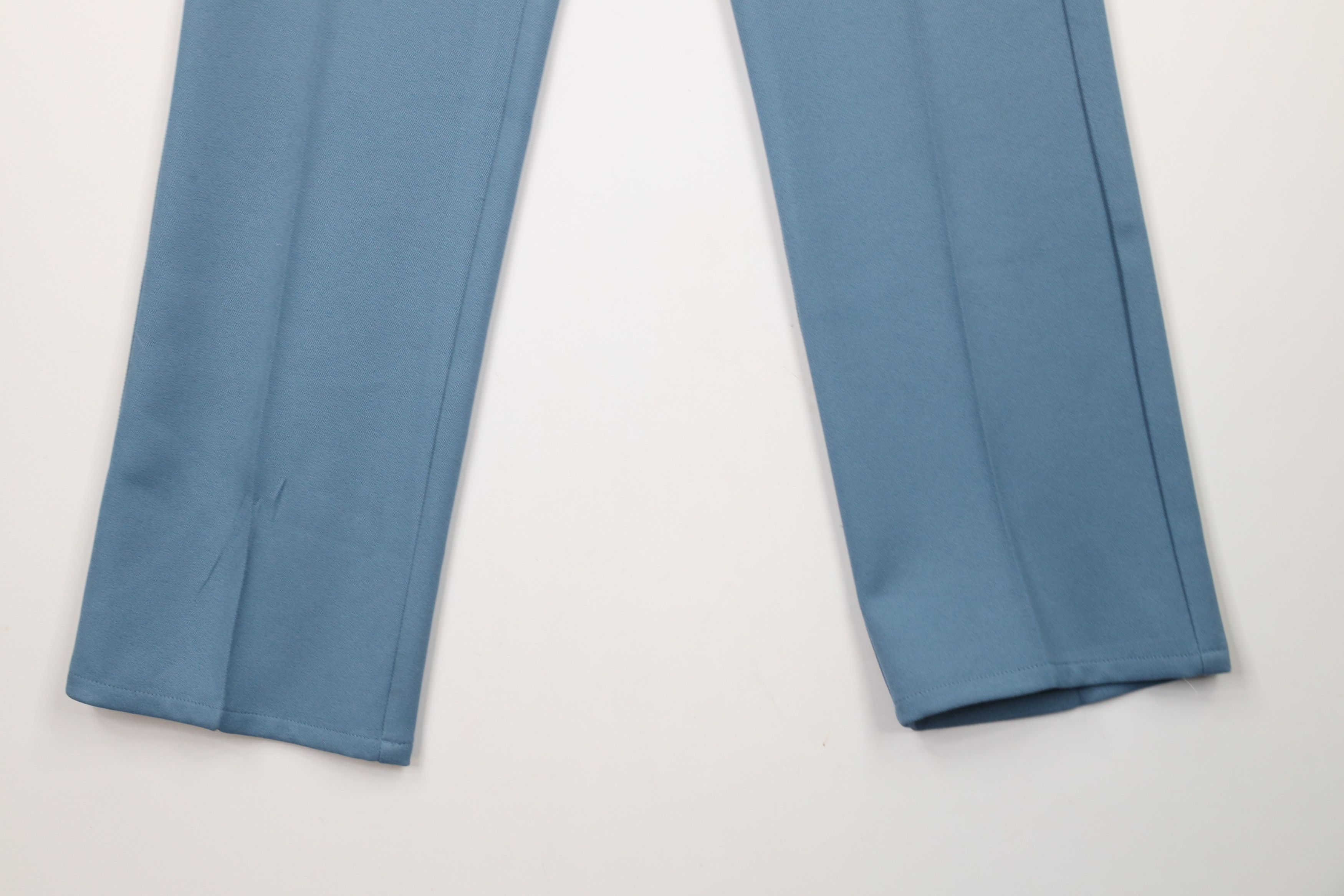 Vintage Vintage 90s Streetwear Knit Flared Chino Pants Blue Size US 32 / EU 48 - 4 Thumbnail