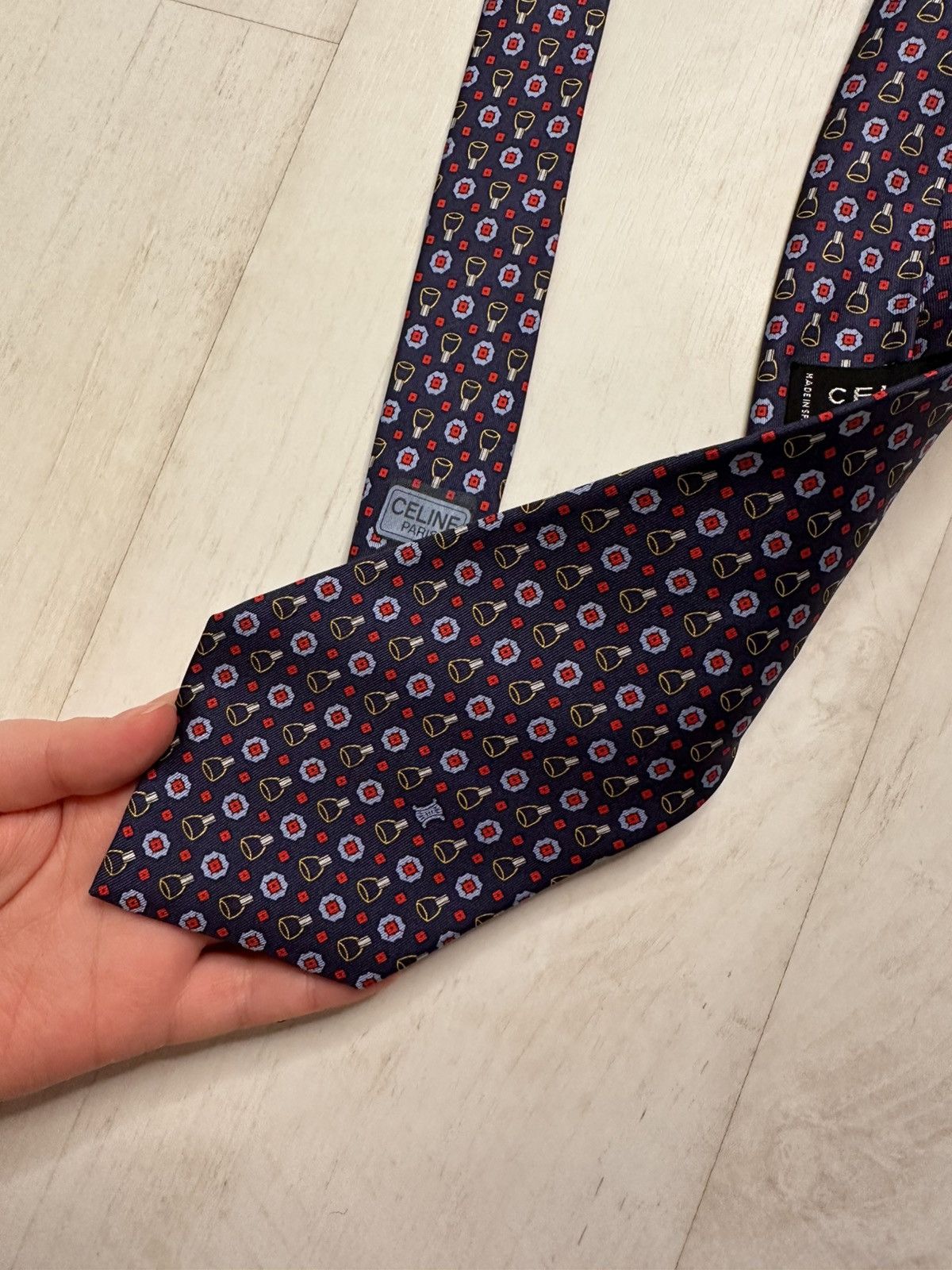 Celine × Designer × Vintage Celine vintage silk tie Size ONE SIZE - 3 Thumbnail