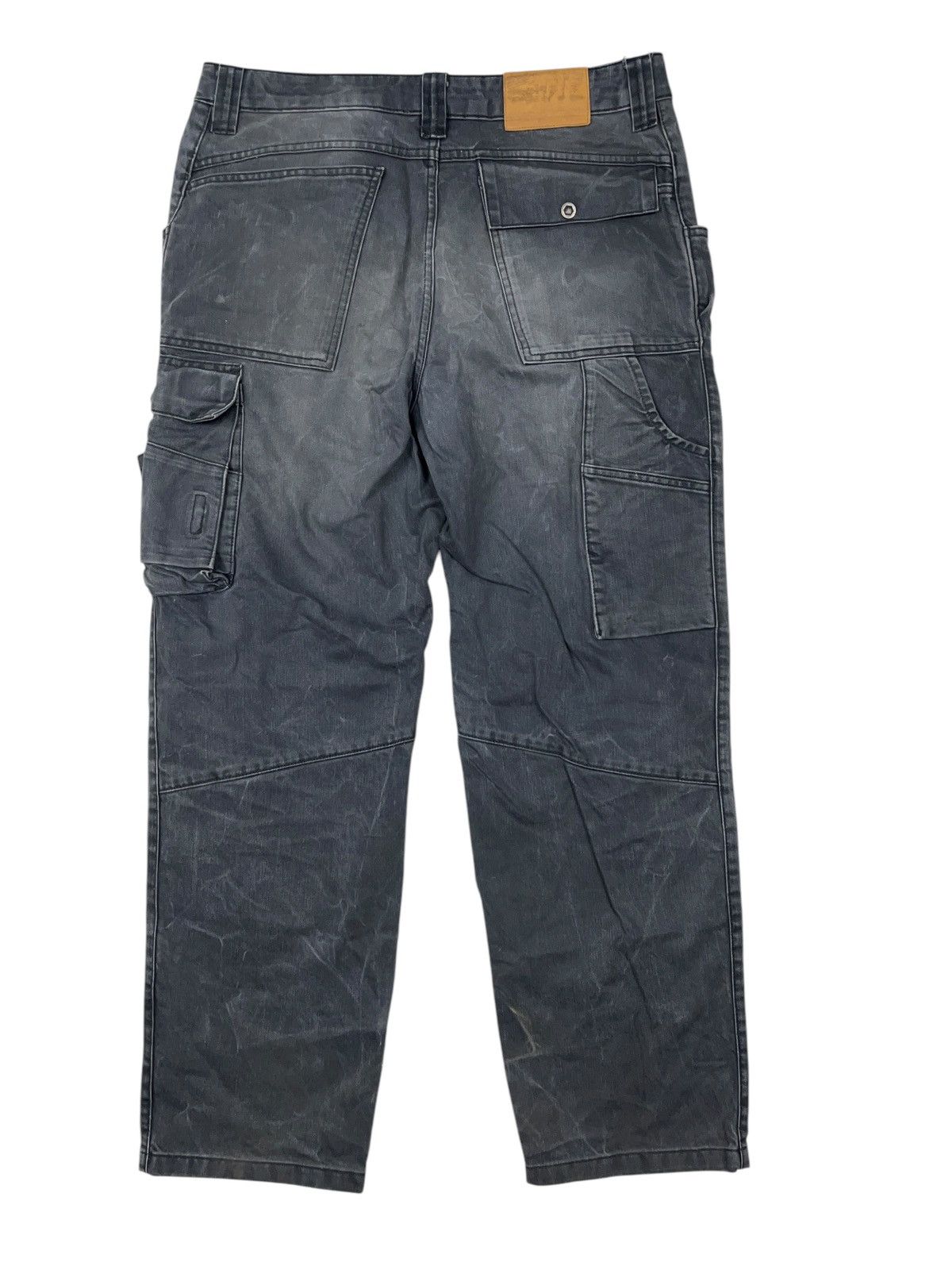 Stewart & Strauss × Vintage Vintage Engelbert Strauss Grey Washed Jeans Multi Pocket Size US 38 / EU 54 - 3 Thumbnail