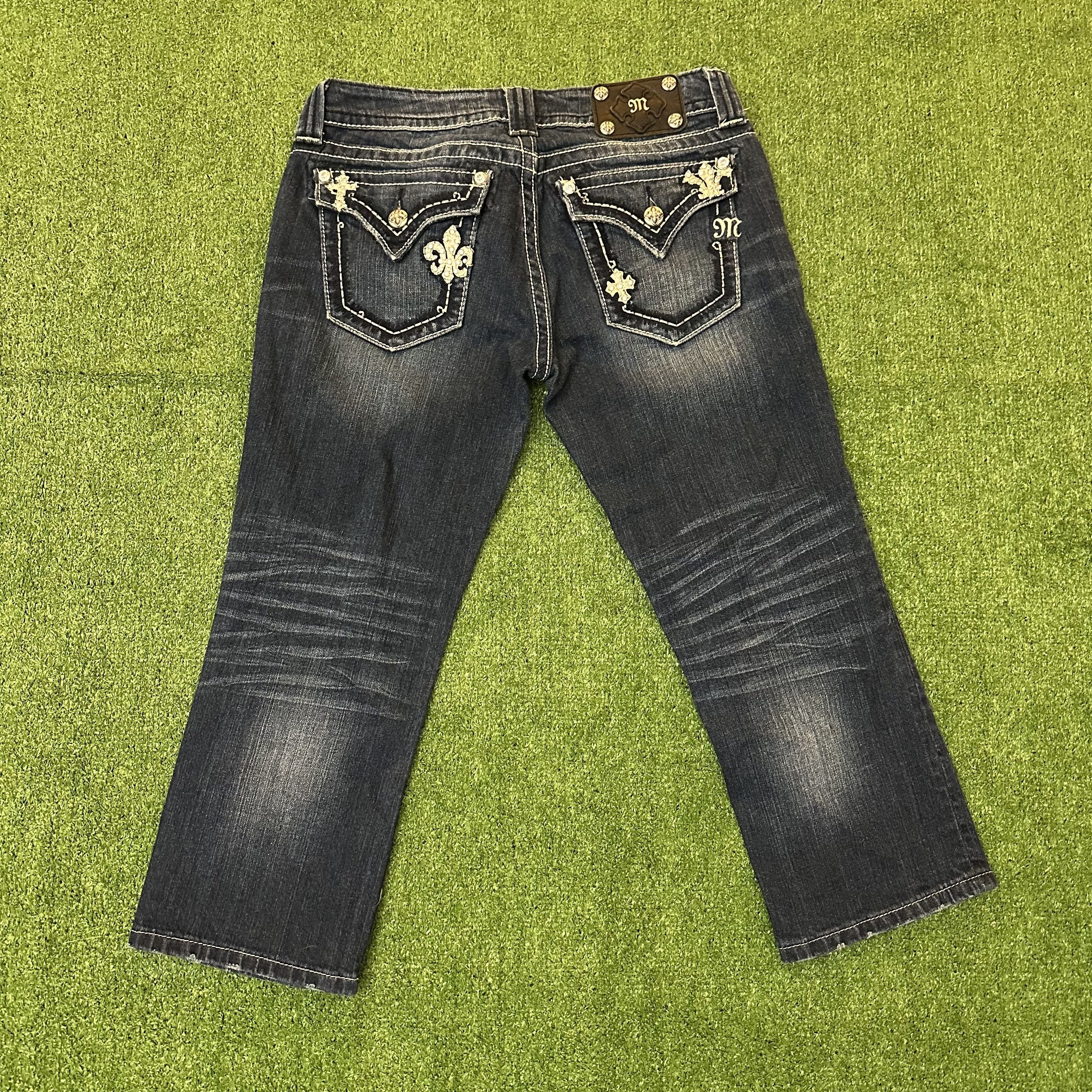 Miss Me Women's Retro Miss Me Denim Capris Size 32" / US 10 / IT 46 - 2 Thumbnail