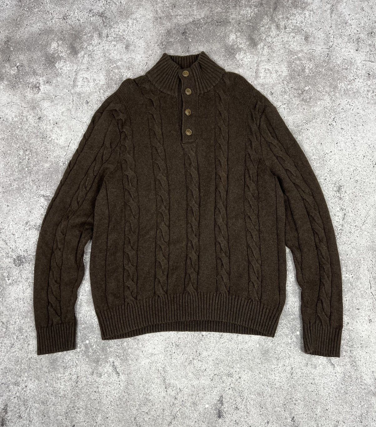 Polo Ralph Lauren Vintage Polo Ralph Lauren Silk Cashmere Knit Sweater Brown Size US XXL / EU 58 / 5 - 1 Thumbnail