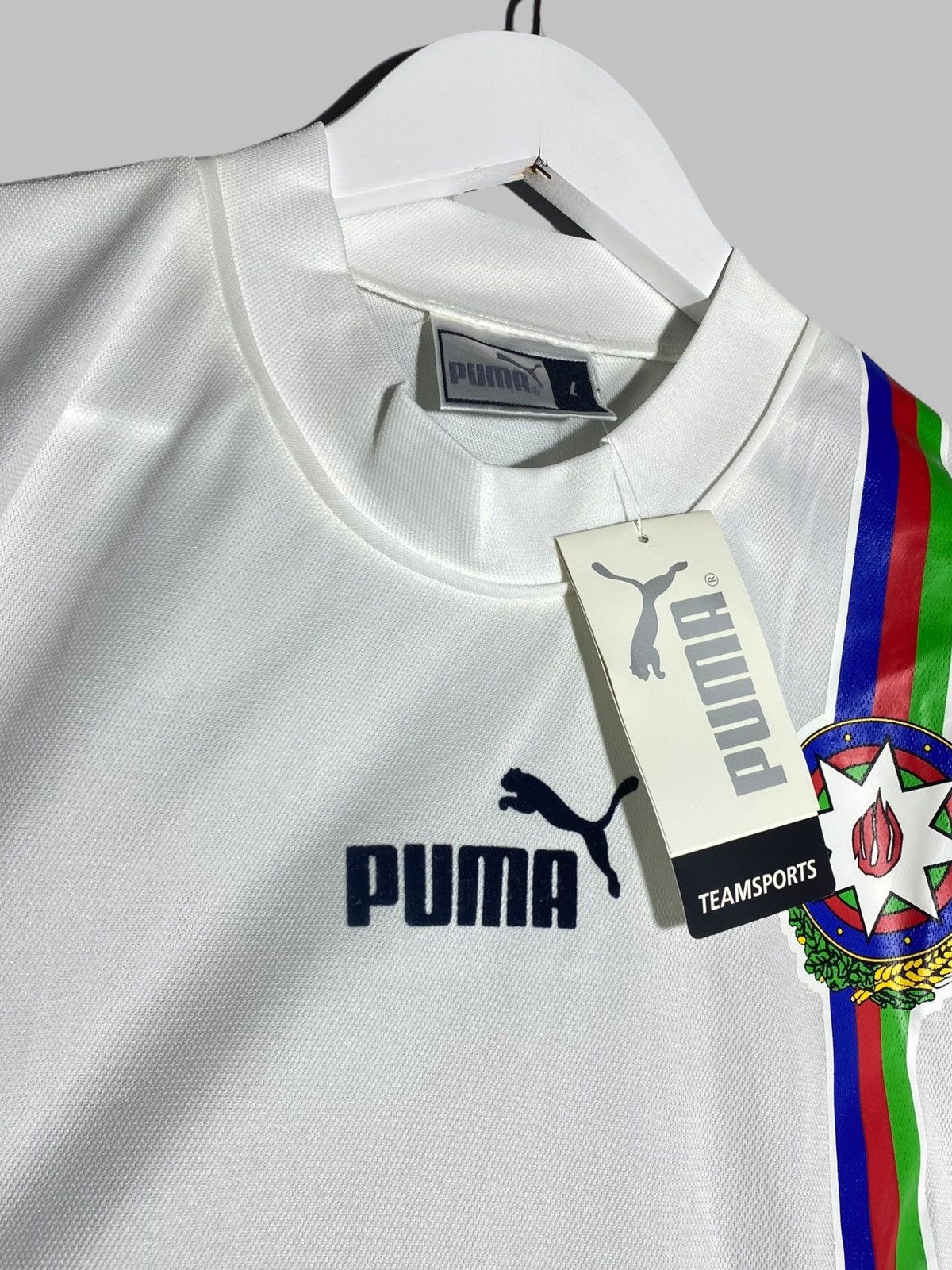 Puma × Vintage NWT Puma Vintage Azerbaijan Football Shirt Size US L / EU 52-54 / 3 - 2 Thumbnail