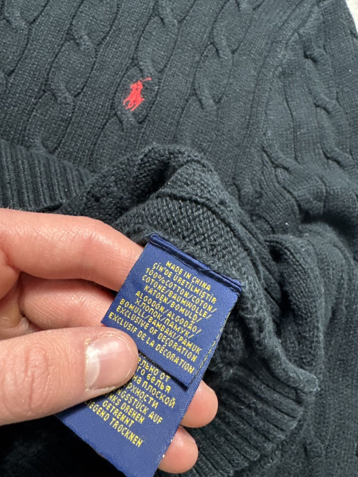 Polo Ralph Lauren Polo Ralph Lauren Black Knitted Sweater Size XL Size US XL / EU 56 / 4 - 6 Thumbnail