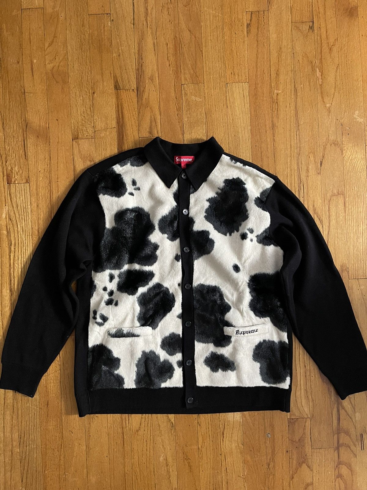 Supreme Supreme 2021 Cow Print Cardigan Large | Grailed