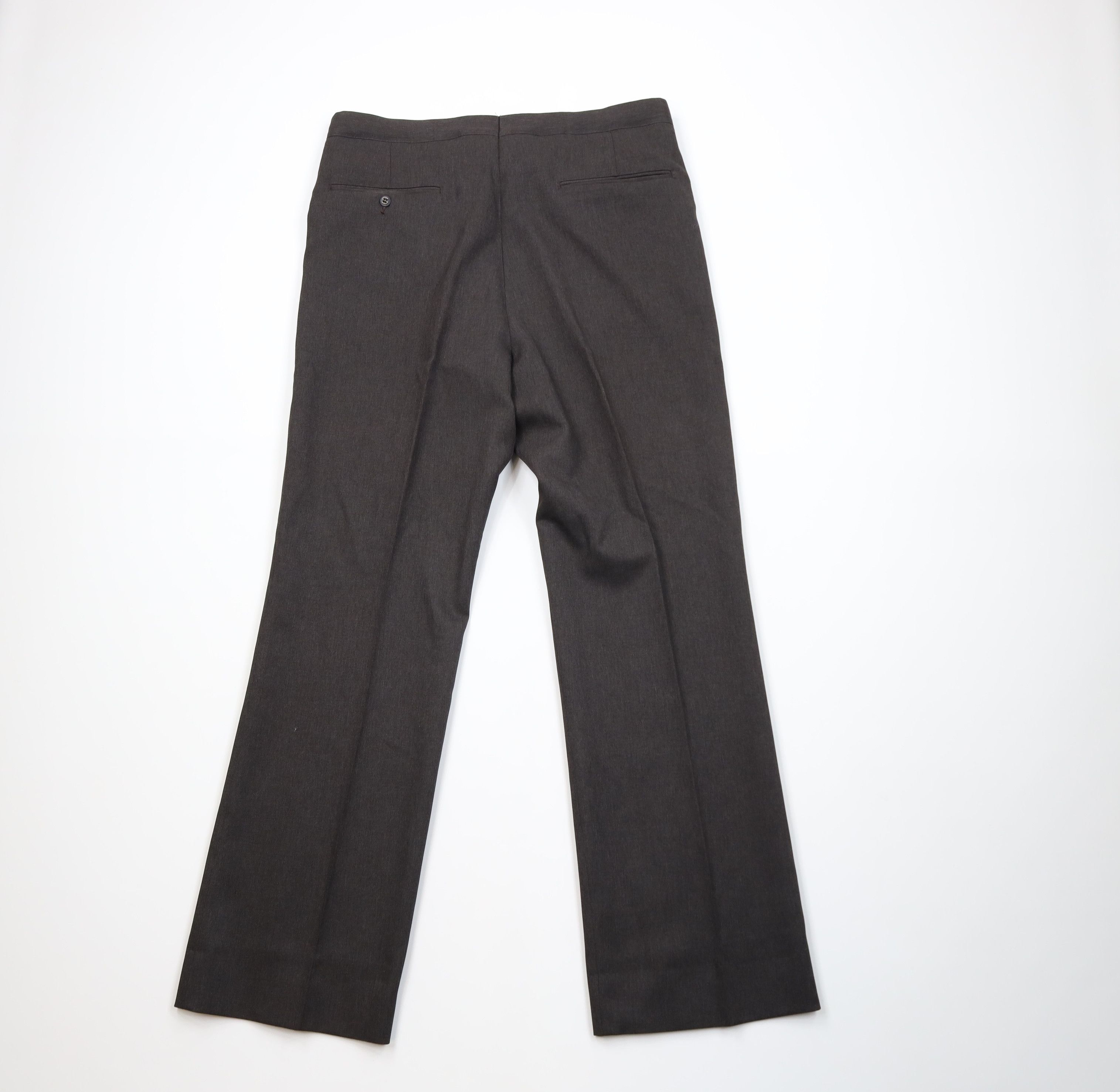 Vintage Vintage 70s Streetwear Wide Leg Chino Pants Dark Brown USA Size US 36 / EU 52 - 11 Thumbnail