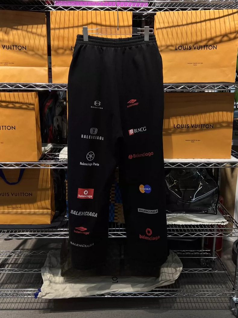Balenciaga Balenciaga size XS Racing elements full logo black pants Size US 26 / EU 42 - 4 Thumbnail