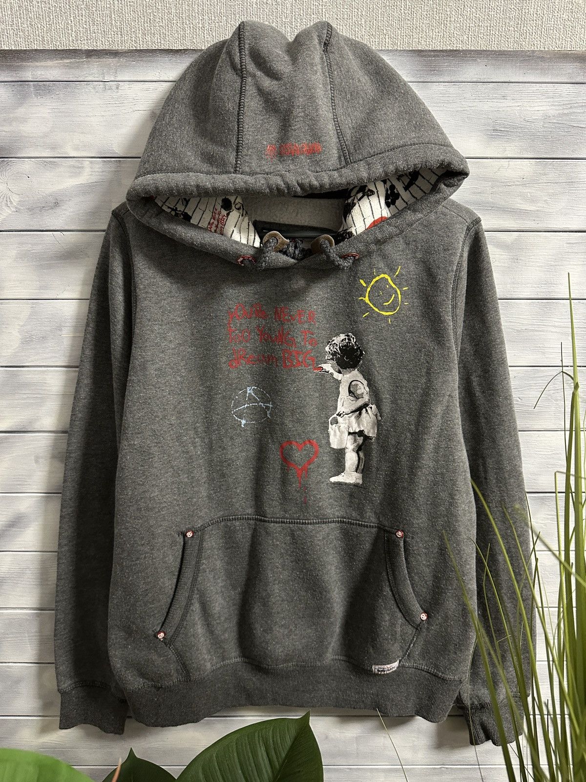Japanese Brand Rare Vintage Hoodie Brandalised By Home Base Banksys Graffit Size US M / EU 48-50 / 2 - 1 Thumbnail