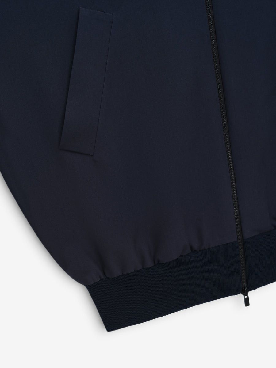 o1mle0326 High Neck Track Jacket in Blue