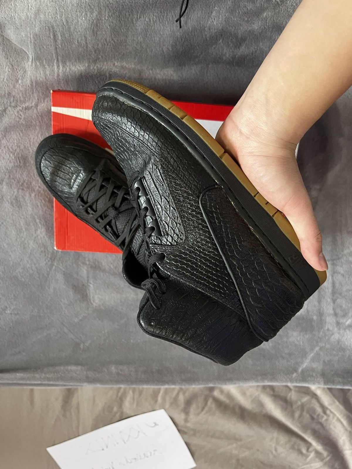 Nike Air Python - Black/Gum. Size US9/EU42.5