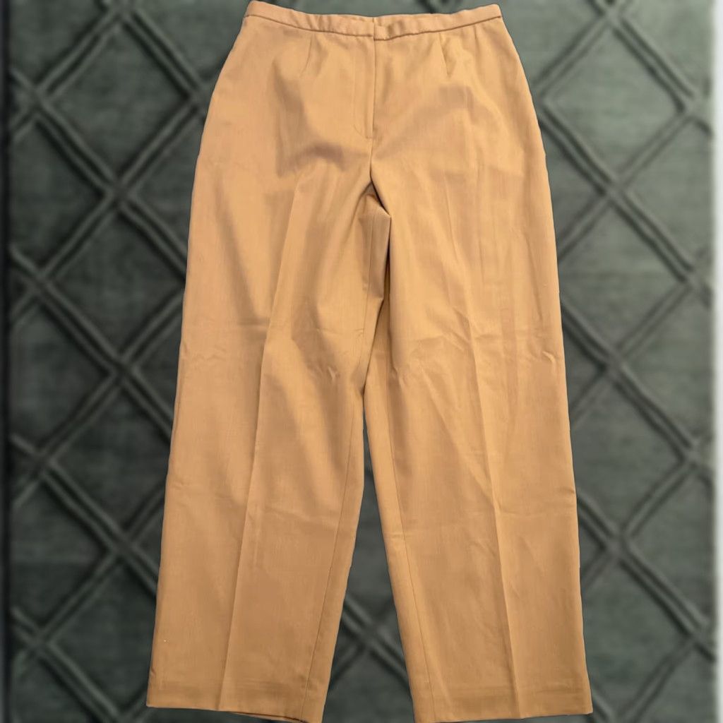 Preston & York Preston & York Dress Pants Women's 14P Petite Khaki Pants Flat Front 32W 28in Straight Size 24" / US 00 / IT 34 - 1 Thumbnail