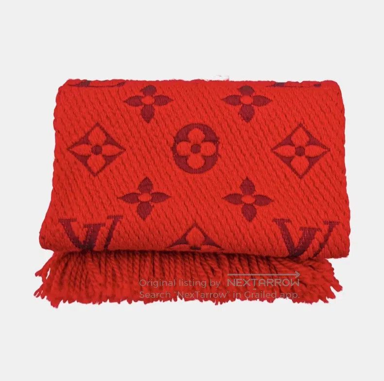 Louis Vuitton Louis Vuitton Red wool scarf Size ONE SIZE - 3 Thumbnail