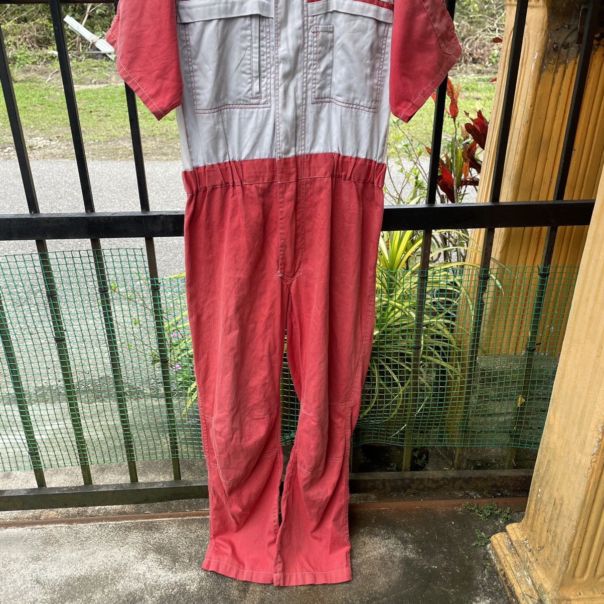 Japanese Brand 🔥🇯🇵Vintage Nissan Workers Coverall Jumpsuits Mechanic Wear Size US 30 / EU 46 - 4 Thumbnail