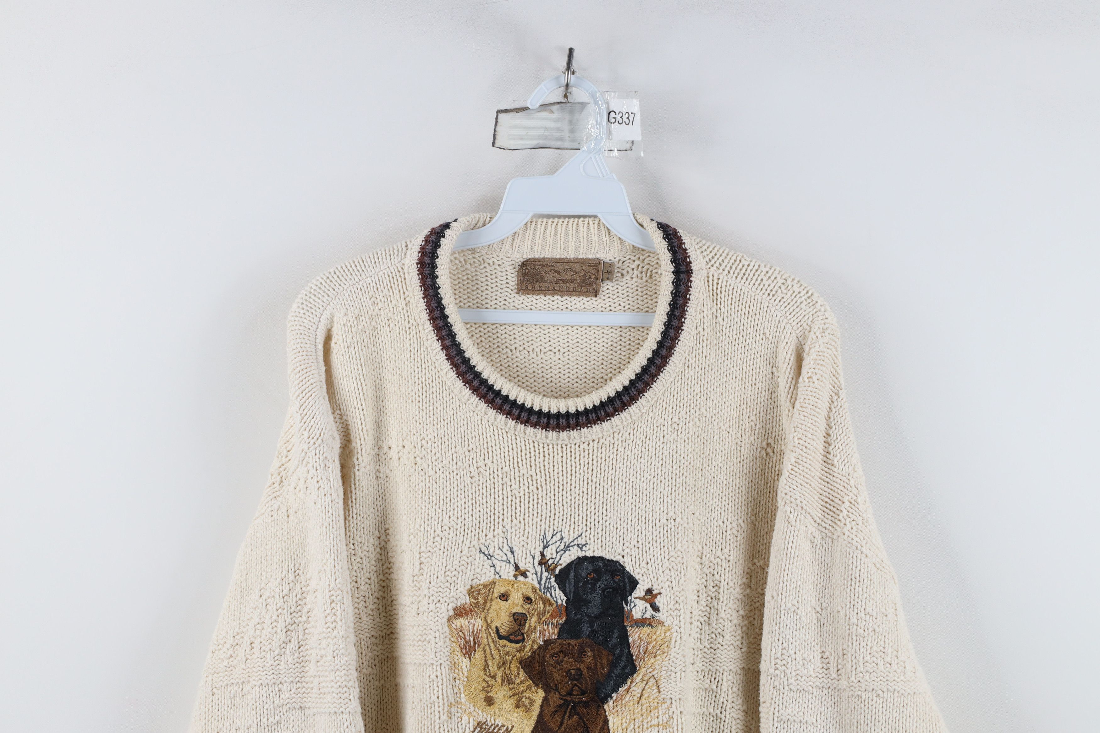 Vintage Vintage 90s Streetwear Labrador Duck Knit Sweater USA Size US L / EU 52-54 / 3 - 2 Thumbnail