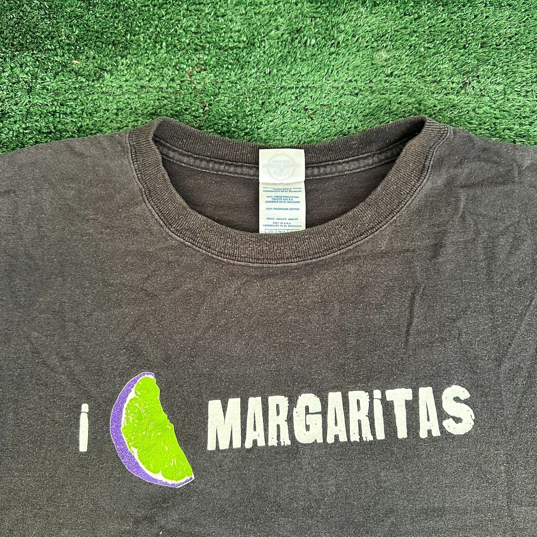 Delta Vintage Y2K I Love Margaritas Quote T-Shirt Summer Grunge Hu Size US XL / EU 56 / 4 - 2 Thumbnail