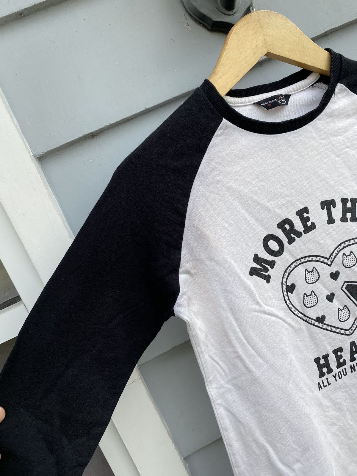 Japanese Brand The Day Girls Pizza Club Lover Cat Graphic Raglan Tshirt Size M / US 6-8 / IT 42-44 - 3 Thumbnail