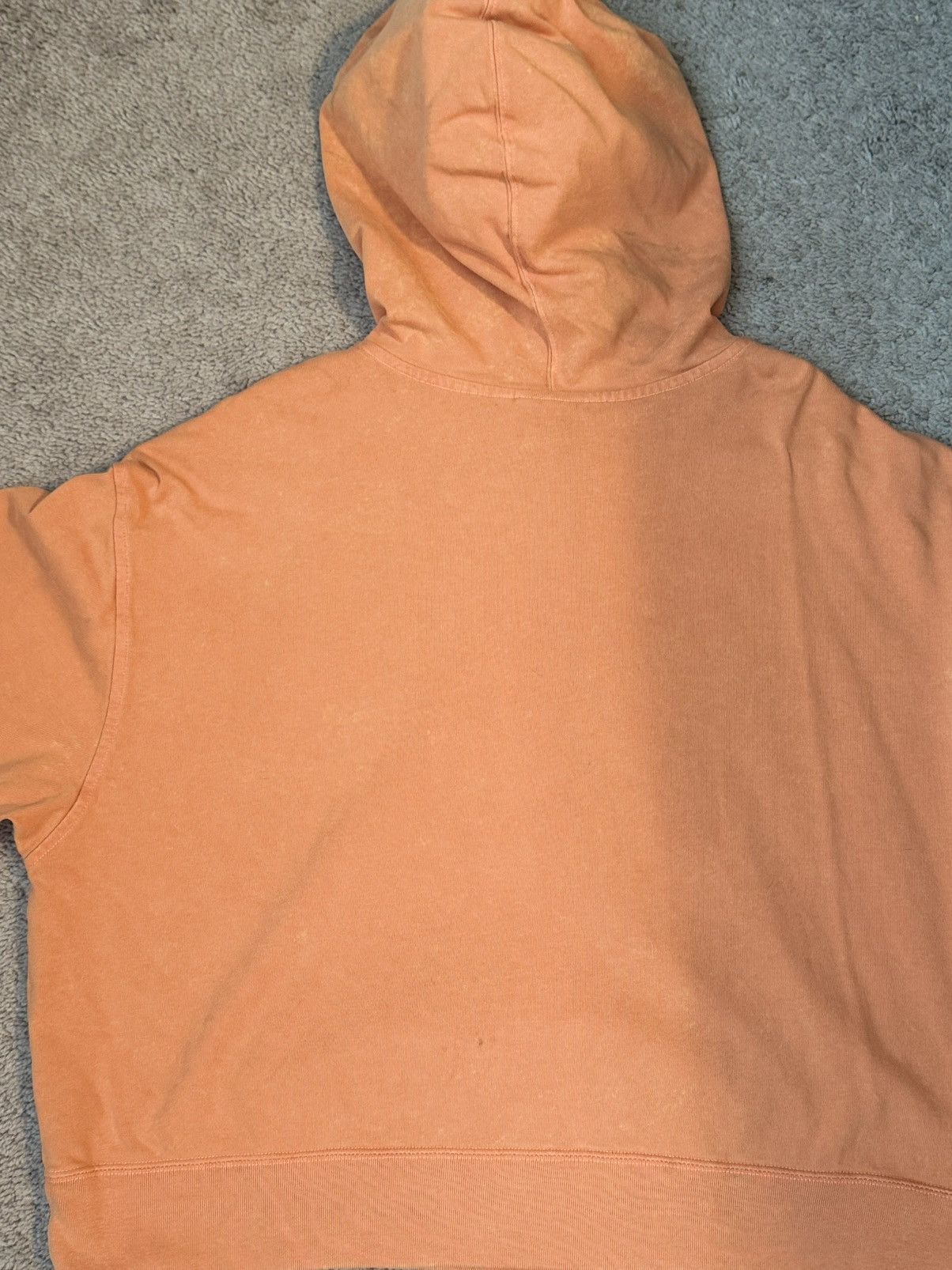 Nike Nike Orange Cropped Hoodie Women’s L Retro Washed Streetwear Size L / US 10 / IT 46 - 3 Thumbnail