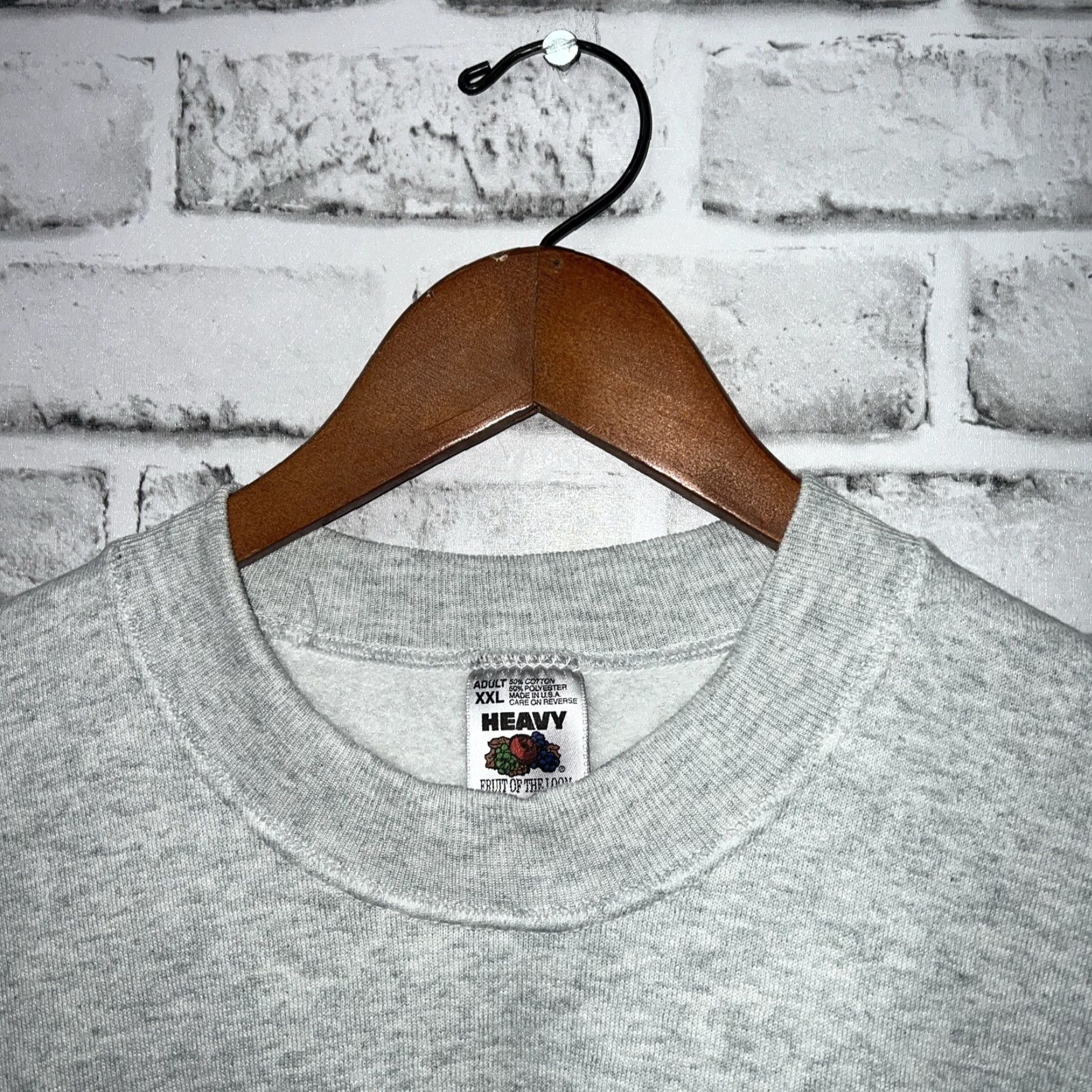 Fruit Of The Loom VINTAGE Fruit Of The Loom WEST BEND Pullover Sweatshirt 2XL Gray USA Unisex Adults Mens Girls Womens Size US XXL / EU 58 / 5 - 3 Thumbnail