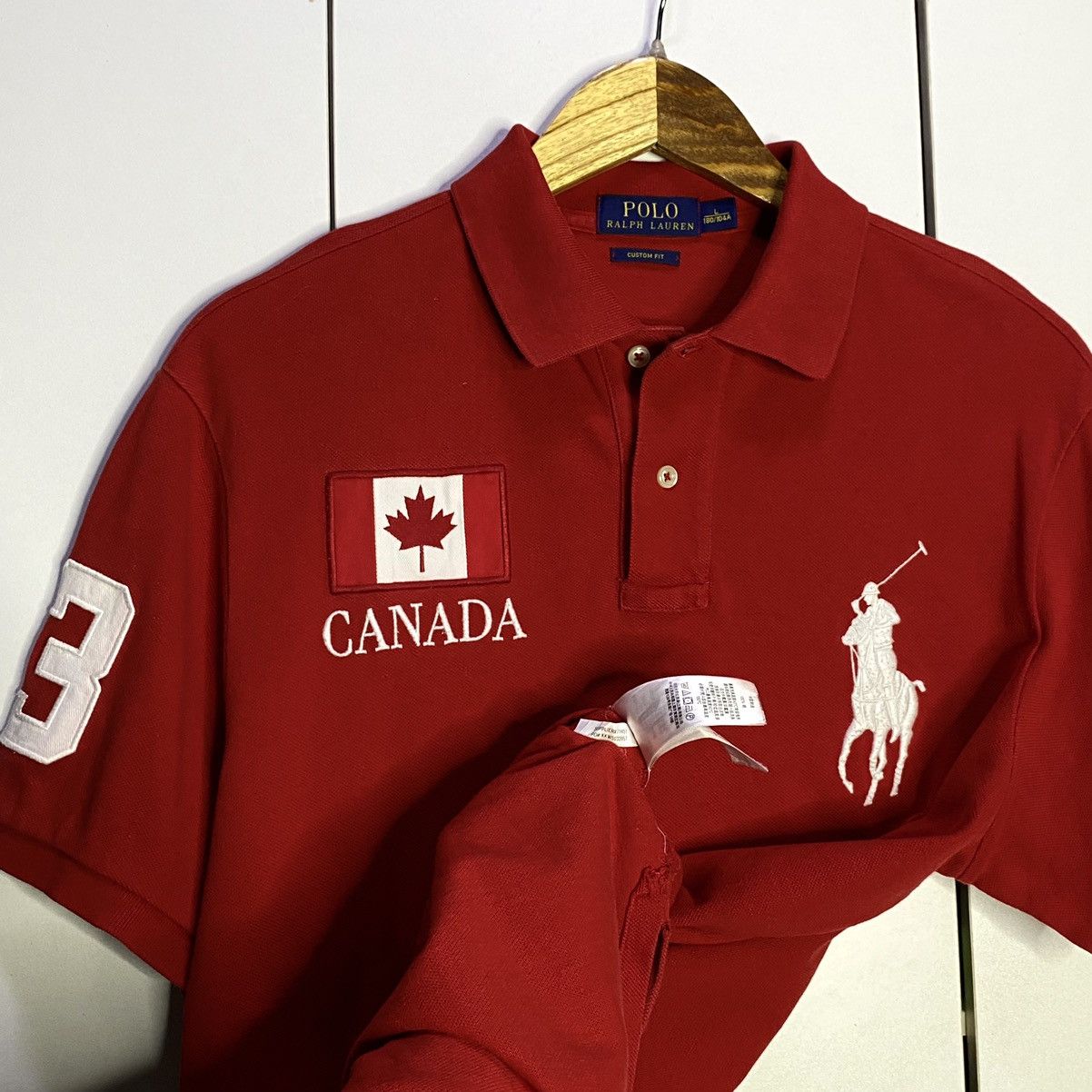 Polo Ralph Lauren × Vintage Ralph Lauren RL Canada Country Polo Shirt Large Chief keef Size US L / EU 52-54 / 3 - 4 Thumbnail