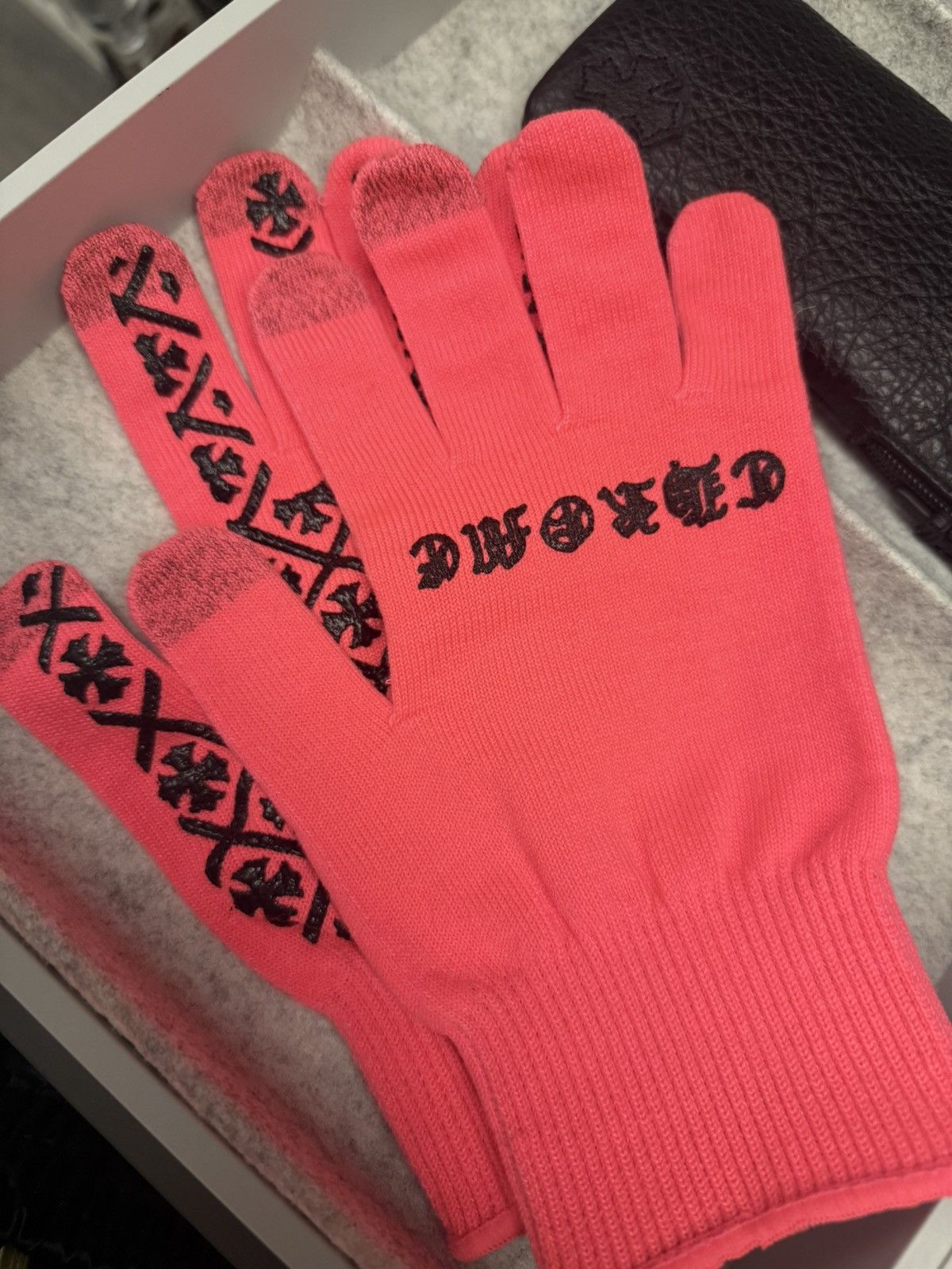 Chrome Hearts Chrome Hearts Gloves Black Size ONE SIZE - 1 Thumbnail