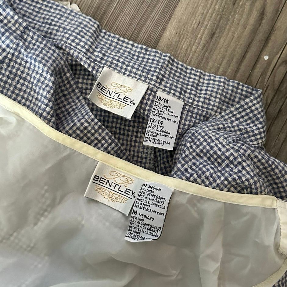 Bentley Bentley blue white gingham top shorts set Size M / US 6-8 / IT 42-44 - 4 Thumbnail