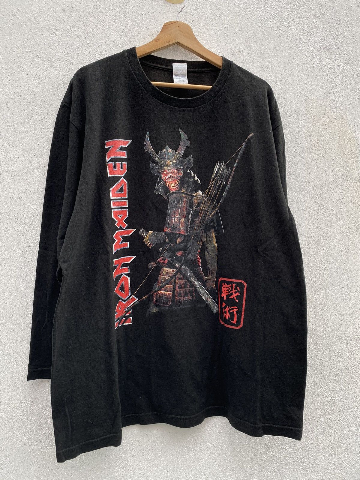Band Tees × Vintage Iron Maiden Japan Samurai Size US XL / EU 56 / 4 - 4 Thumbnail