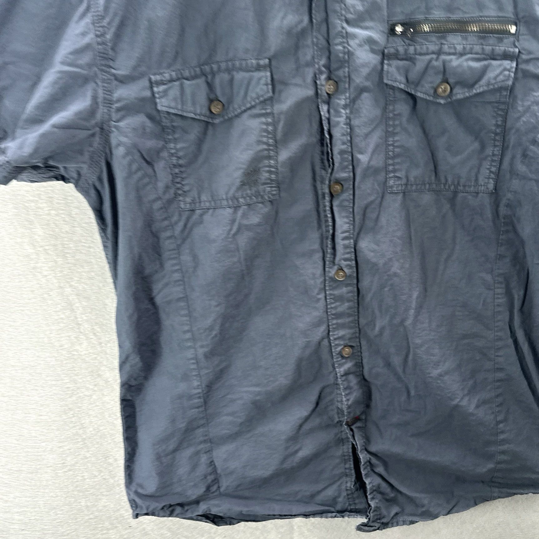 Guess Guess Los Angeles Shirt Mens L Slim Fit Utility Military Blue Button Preppy Y2k Size US L / EU 52-54 / 3 - 4 Thumbnail