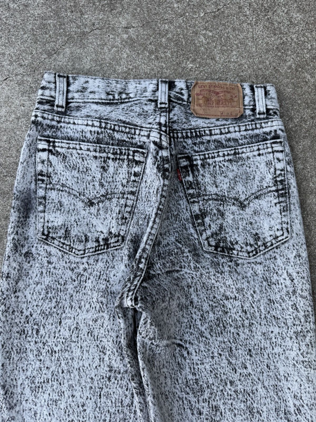 Levi's × Vintage Vtg 90’s Levis 701xx Buttonfly Acid Black Jeans Size 25x31 Size 25" / US 0 / IT 36 - 10 Thumbnail