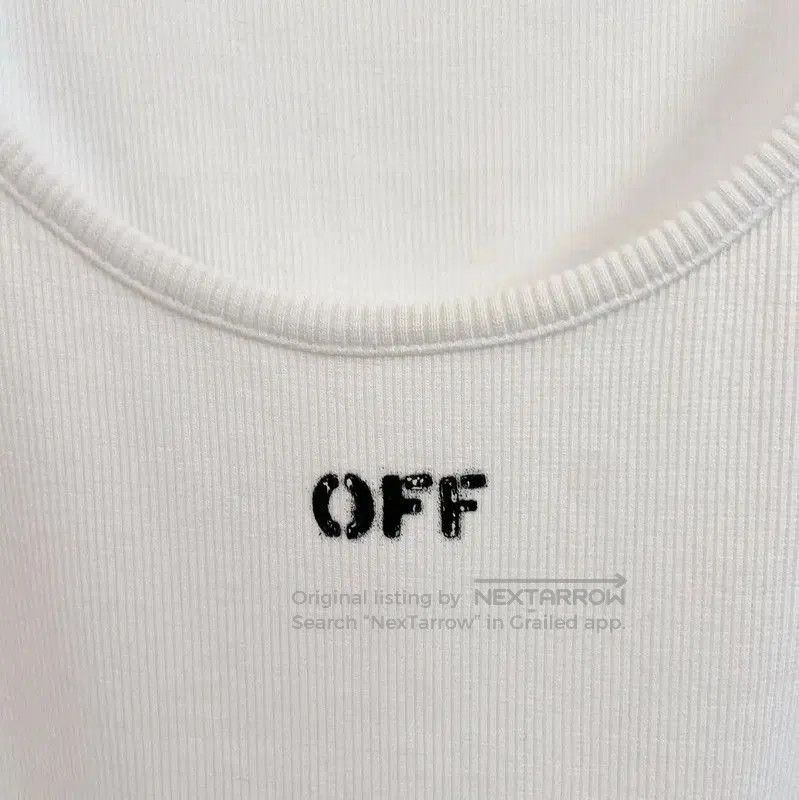 Off-White Off-White White Cotton Sleeveless Dress . Size L / US 10 / IT 46 - 4 Thumbnail