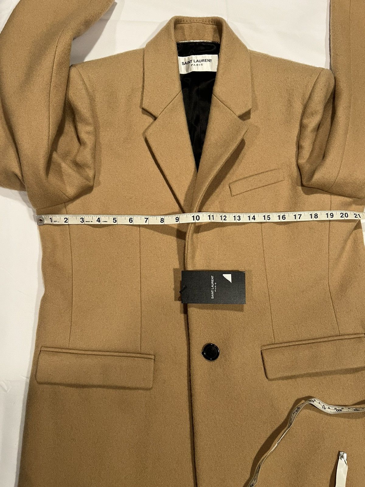 Saint Laurent Paris Saint Laurent slim fit overcoat. 52/42. $3290 Size US L / EU 52-54 / 3 - 4 Thumbnail