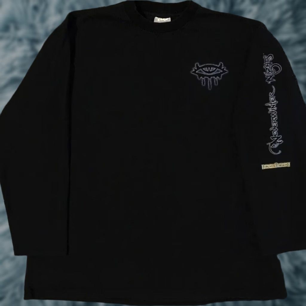 Vintage VINTAGE Neverwinter Nights Faded Video Game Promo Shirt XL Black Mens T-Shirt 90s Nintendo Atari Bioware WOTC Size US XL / EU 56 / 4 - 1 Thumbnail