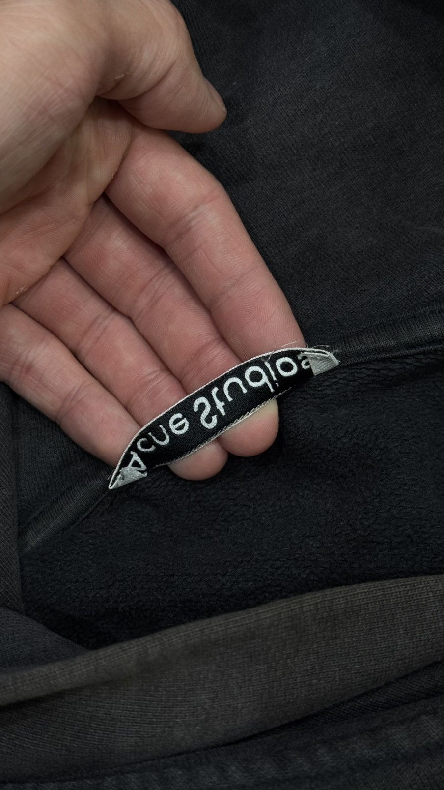 Acne Studios Acne Studios Grey Logo Hoodie Size US S / EU 44-46 / 1 - 9 Thumbnail