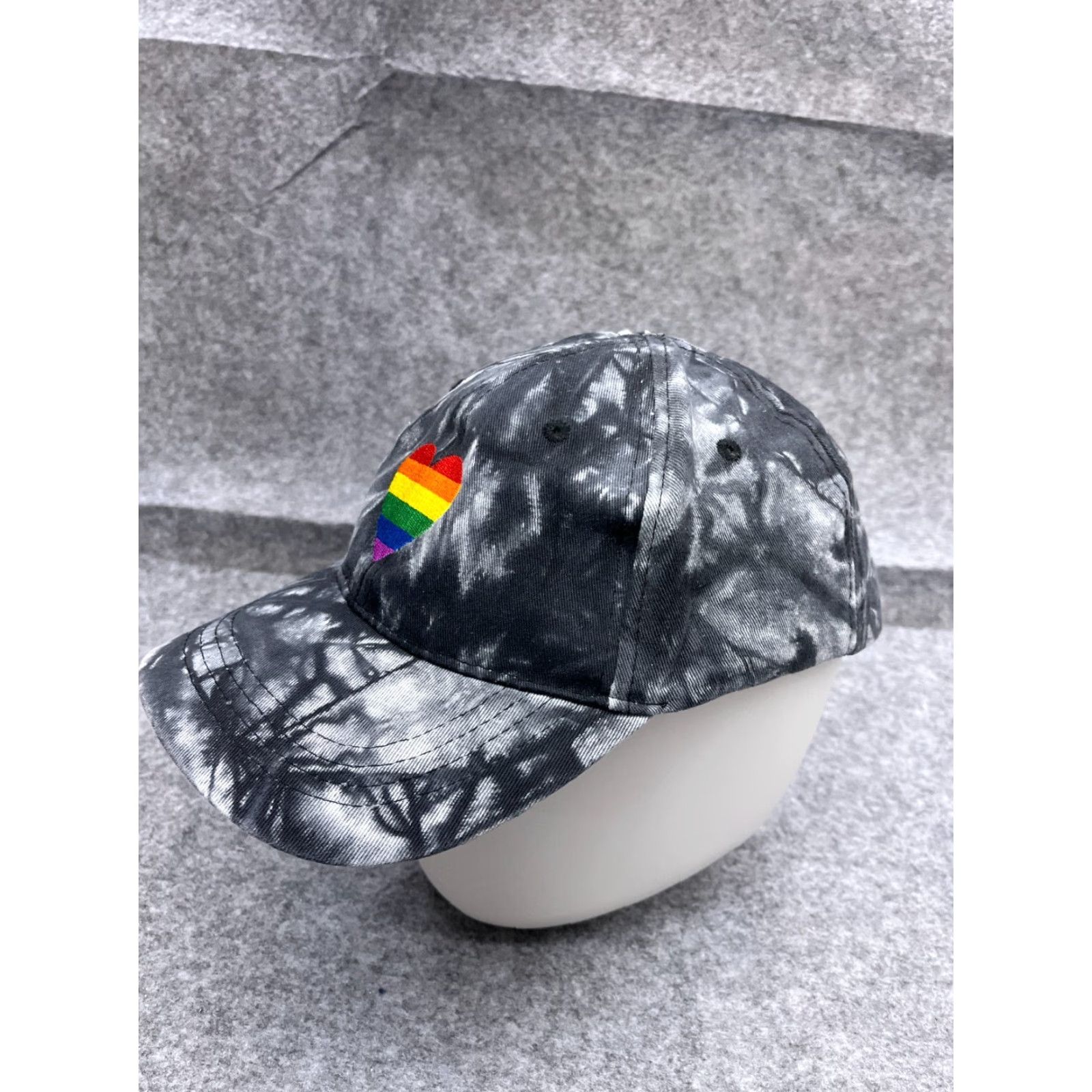 Vintage Sally Hansen Hat Cap Strap Back Adult One Size Gray Tie Dye 100% Cotton Baseball Cap Unisex Mens Womens Adults All Seasons Trending Cap 90s Theme Size ONE SIZE - 5 Thumbnail