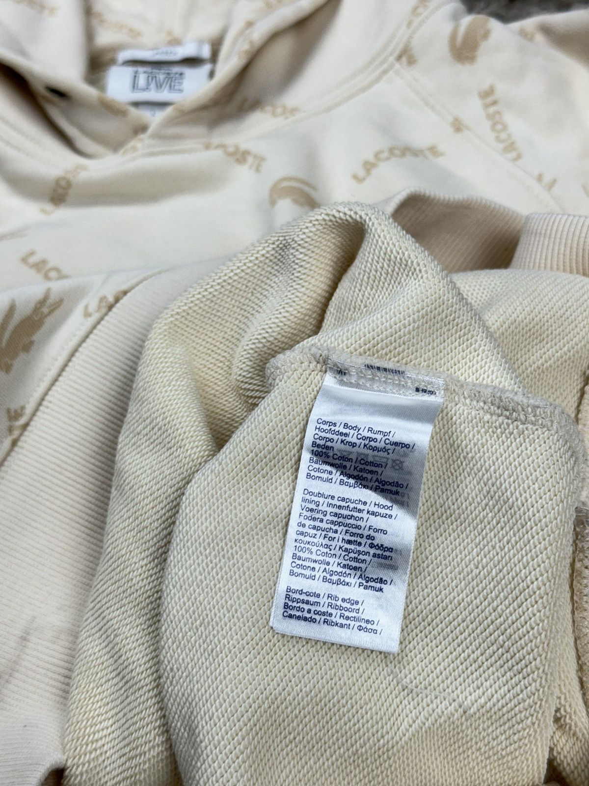 Lacoste Hoodie Lacoste Live original streetwear casual item Size US L / EU 52-54 / 3 - 4 Thumbnail