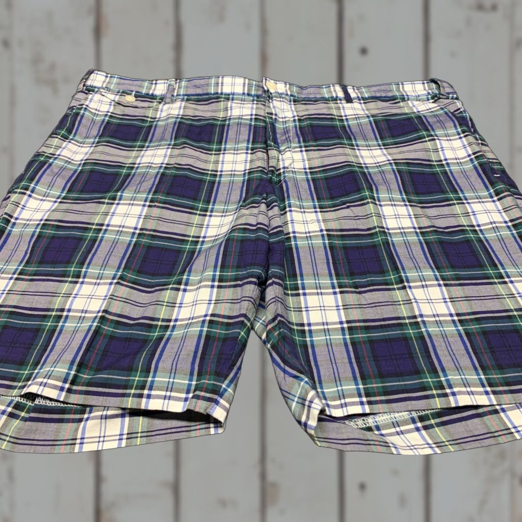 Polo Ralph Lauren Polo Ralph Lauren Mens Slim Fit Plaid Chino Shorts Size 42 Multicolor Casual Size US XL / EU 56 / 4 - 1 Thumbnail