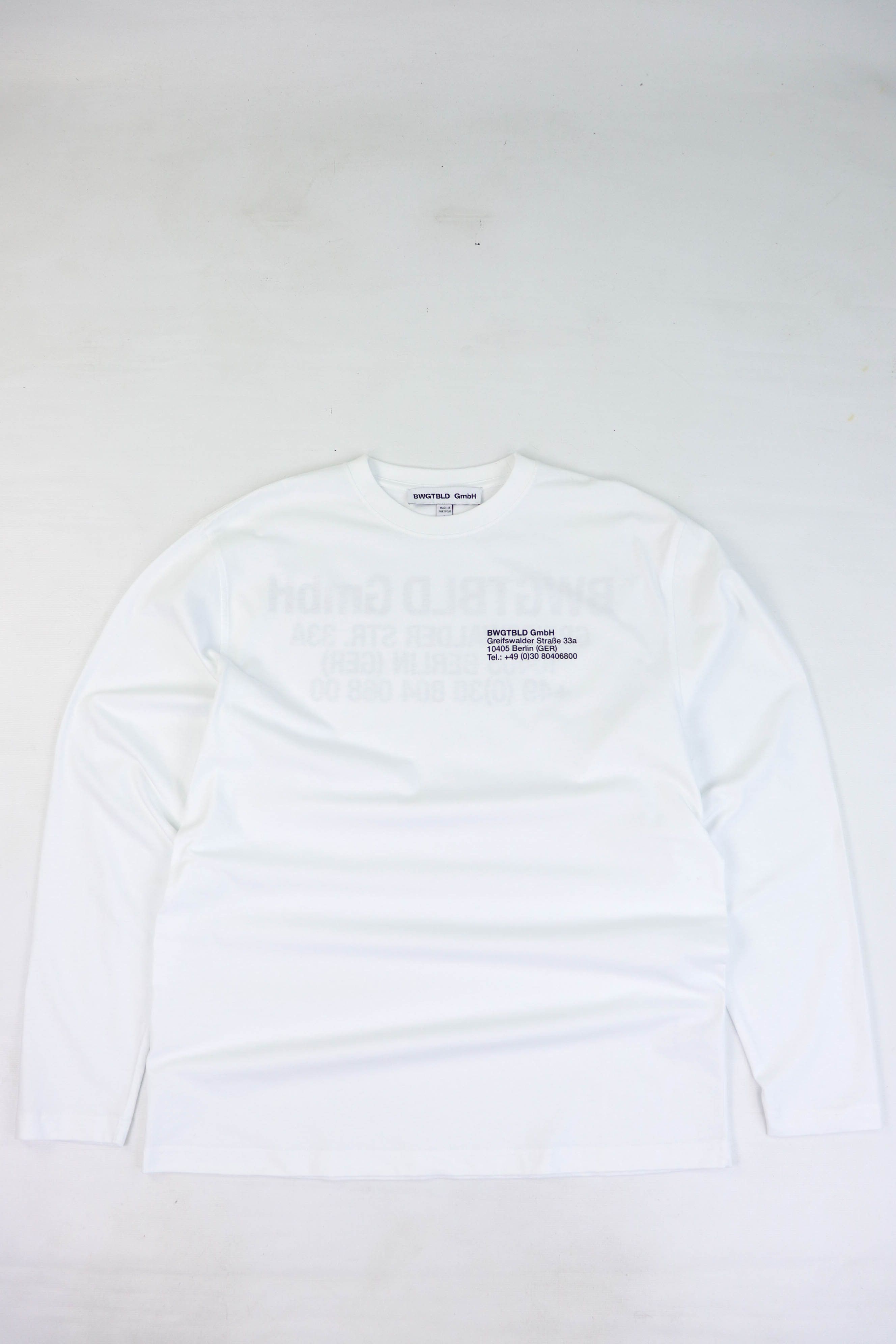 GmbH BWGTBLD GmbH Printed Graphics Logo White Longsleeve Size US L / EU 52-54 / 3 - 2 Thumbnail