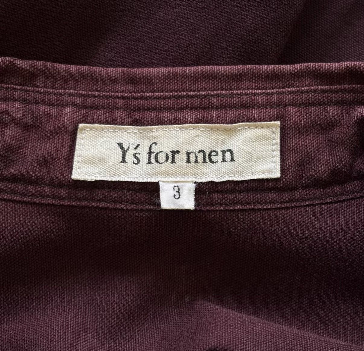 Yohji Yamamoto Yohji Yamamoto 00s Hidden Button Burgundy Shirt J4 Size US M / EU 48-50 / 2 - 5 Thumbnail