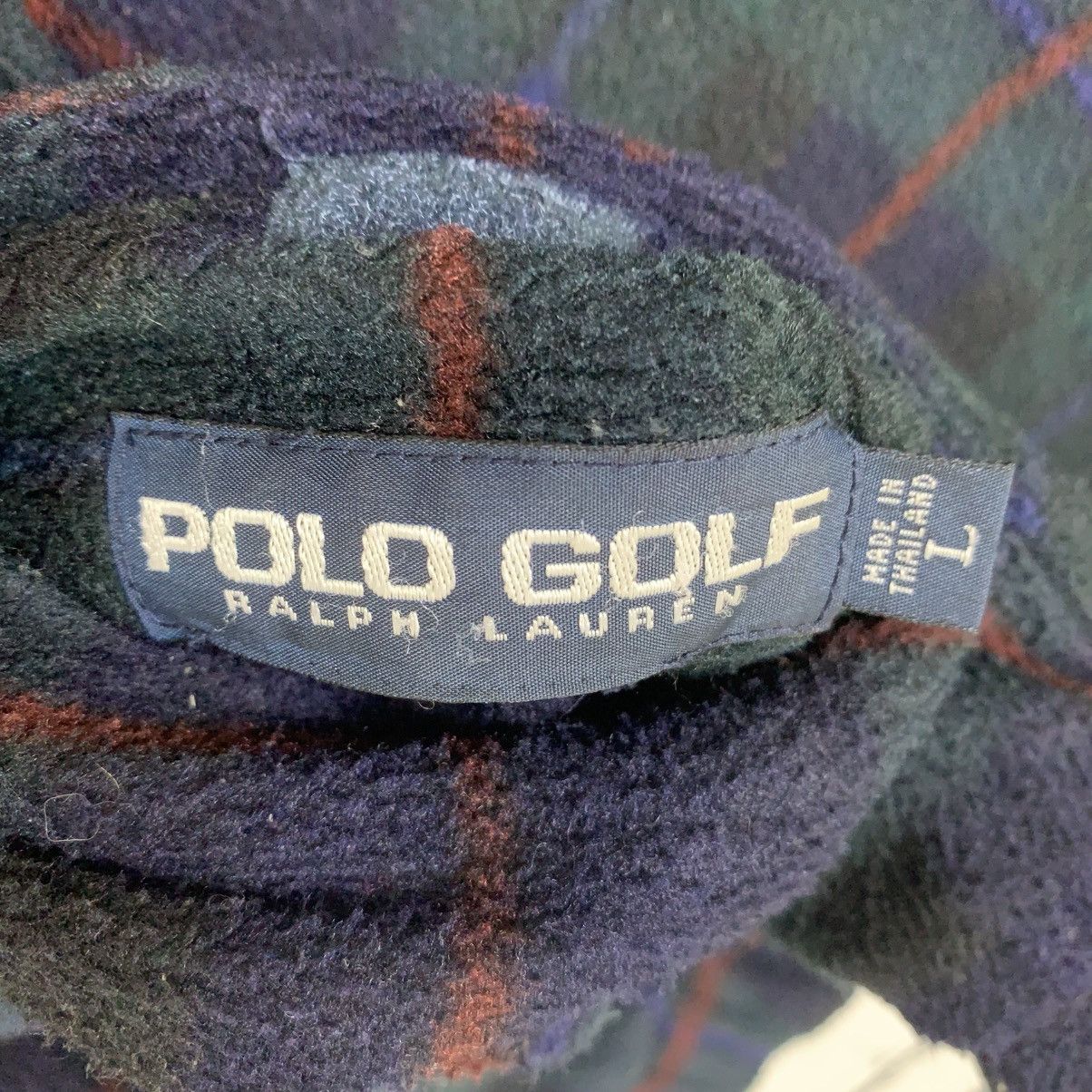 Designer × Polo Ralph Lauren × Vintage Vintage Ralph Lauren Polo Golf Half Zip Fleece Jacket Size US L / EU 52-54 / 3 - 11 Thumbnail