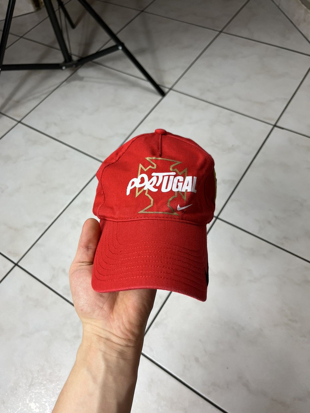 Nike × Vintage Nike vintage Portugal core cap y2k cr7 Cristiano Ronaldo hat Size ONE SIZE - 3 Thumbnail