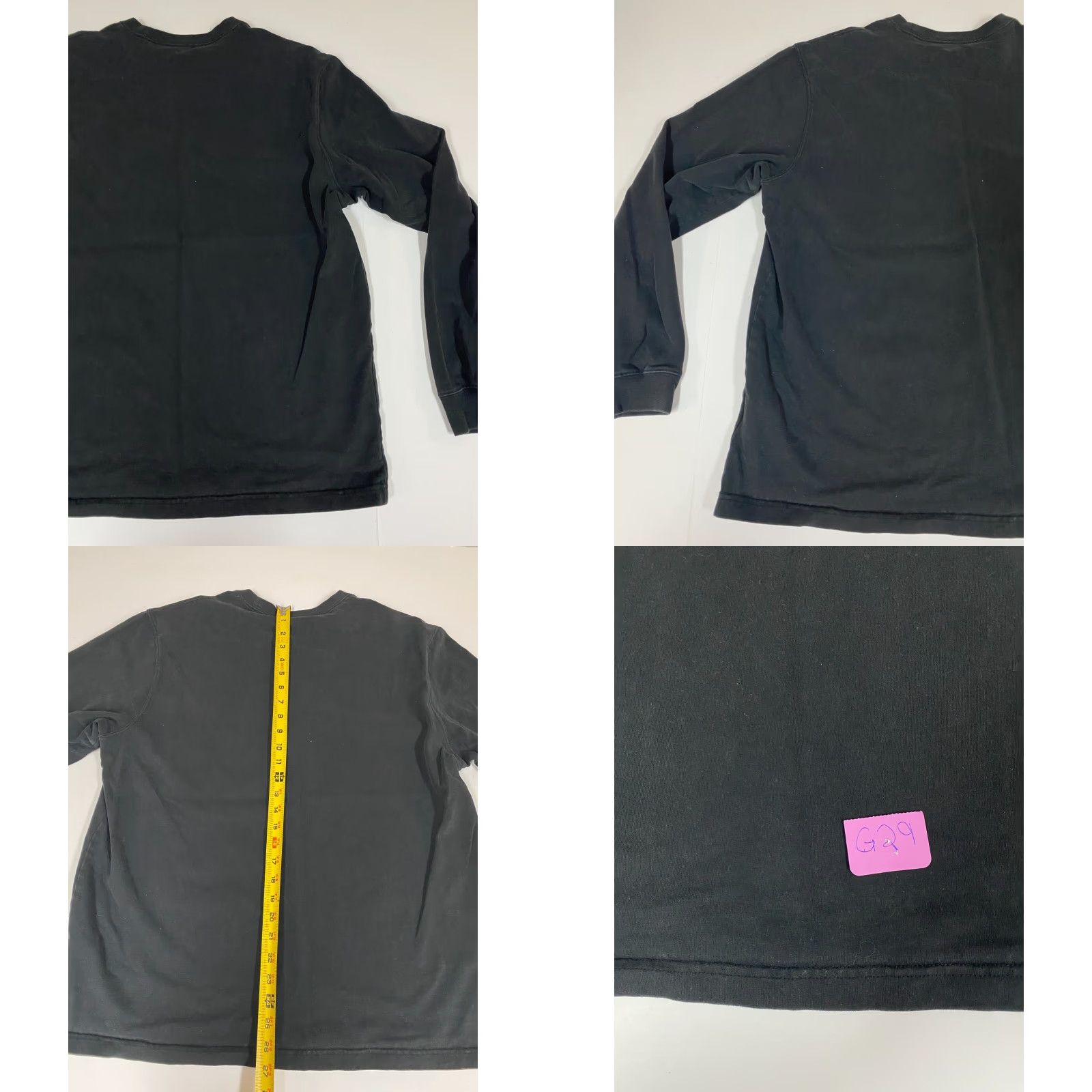 Eddie Bauer Eddie Bauer Shirt MEns Large Black Striped Beach California 1920 Crew Neck Long Sleeve Logo Cotton Spandex Size US L / EU 52-54 / 3 - 8 Thumbnail