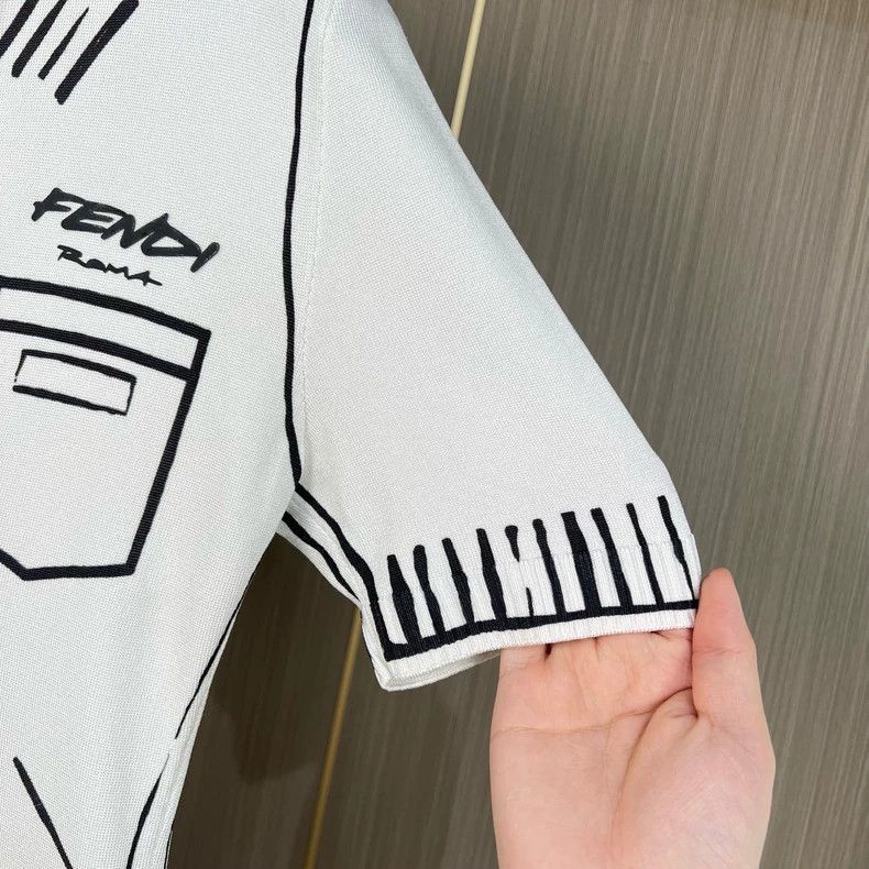 Fendi Fendi California Sky Graphic Knit Short Sleeve Size US M / EU 48-50 / 2 - 4 Thumbnail