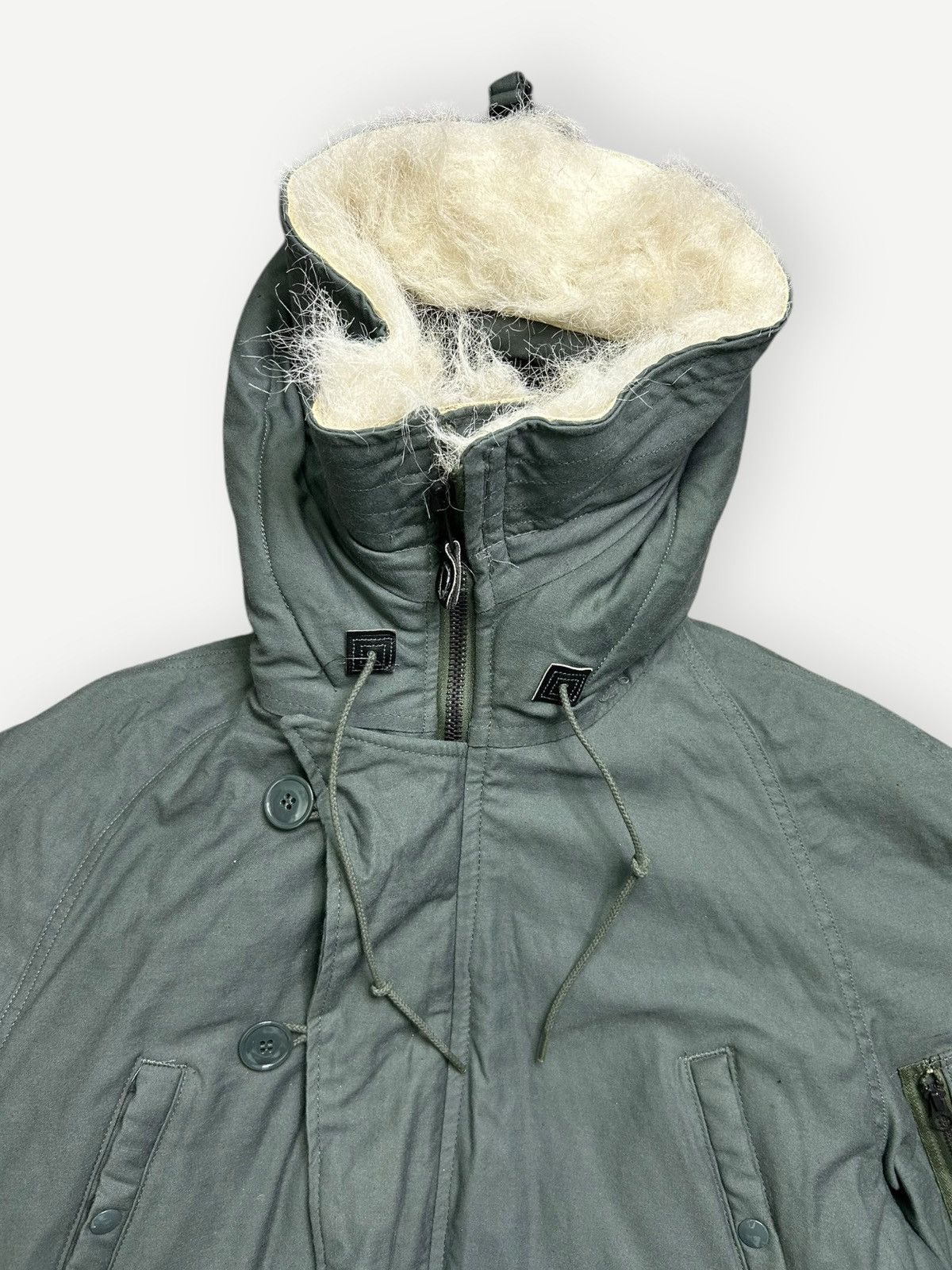 Vintage Vintage 50s/60s Military N-3B Fur Hooded Jacket Size US L / EU 52-54 / 3 - 3 Thumbnail