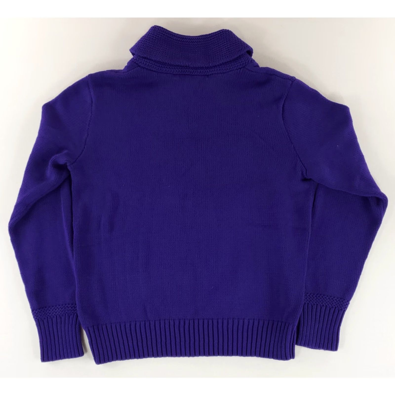 Polo Ralph Lauren Ralph Lauren Sport Pullover Shawl Collar Cotton Sweater Purple Womens XL NWT Size XL / US 12-14 / IT 48-50 - 6 Thumbnail