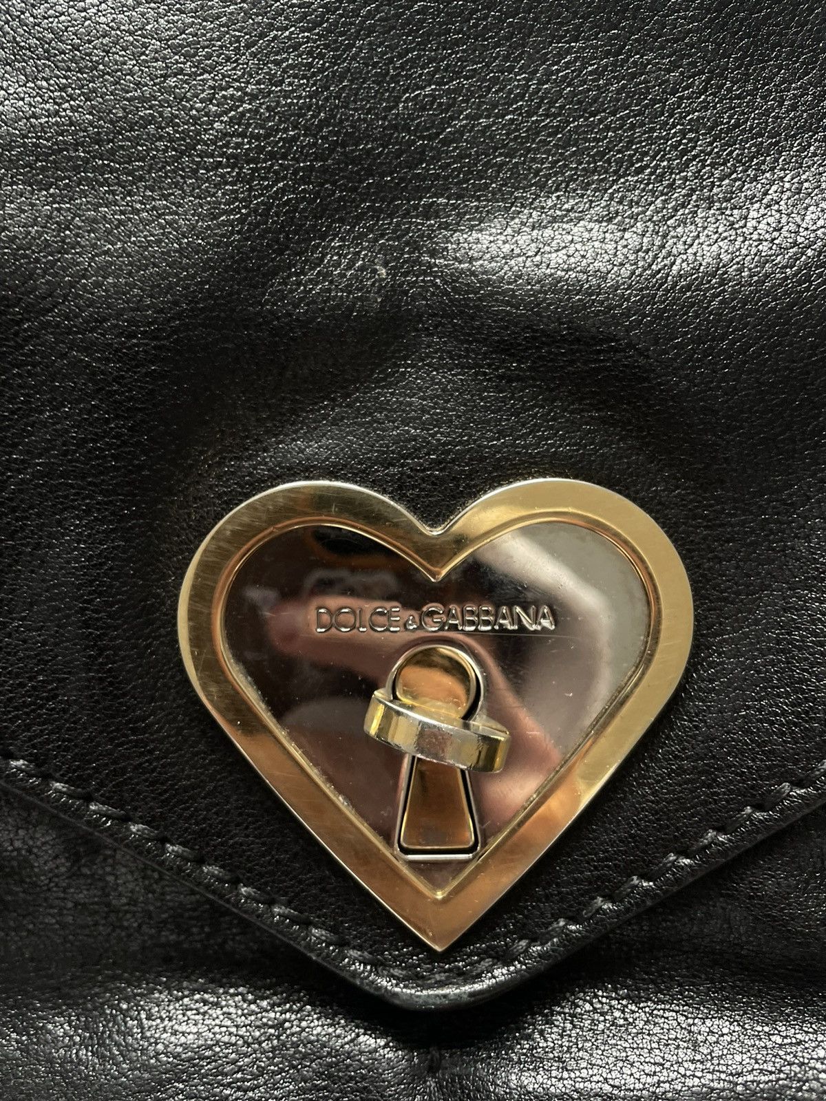 Dolce & Gabbana Dolce&Gabbana Medium Boston Bag Hand Bag Leather Heart Women Size ONE SIZE - 3 Thumbnail