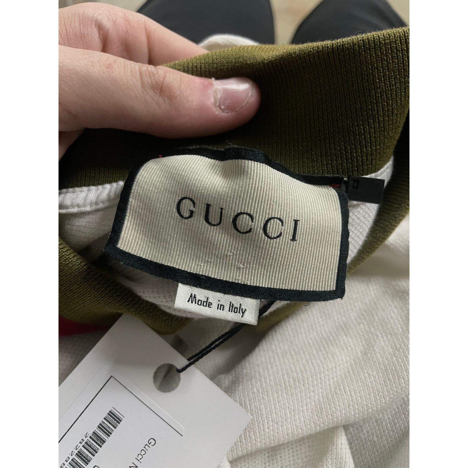 Gucci Gucci Neck Logo Polo White Used Large Size US L / EU 52-54 / 3 - 3 Thumbnail